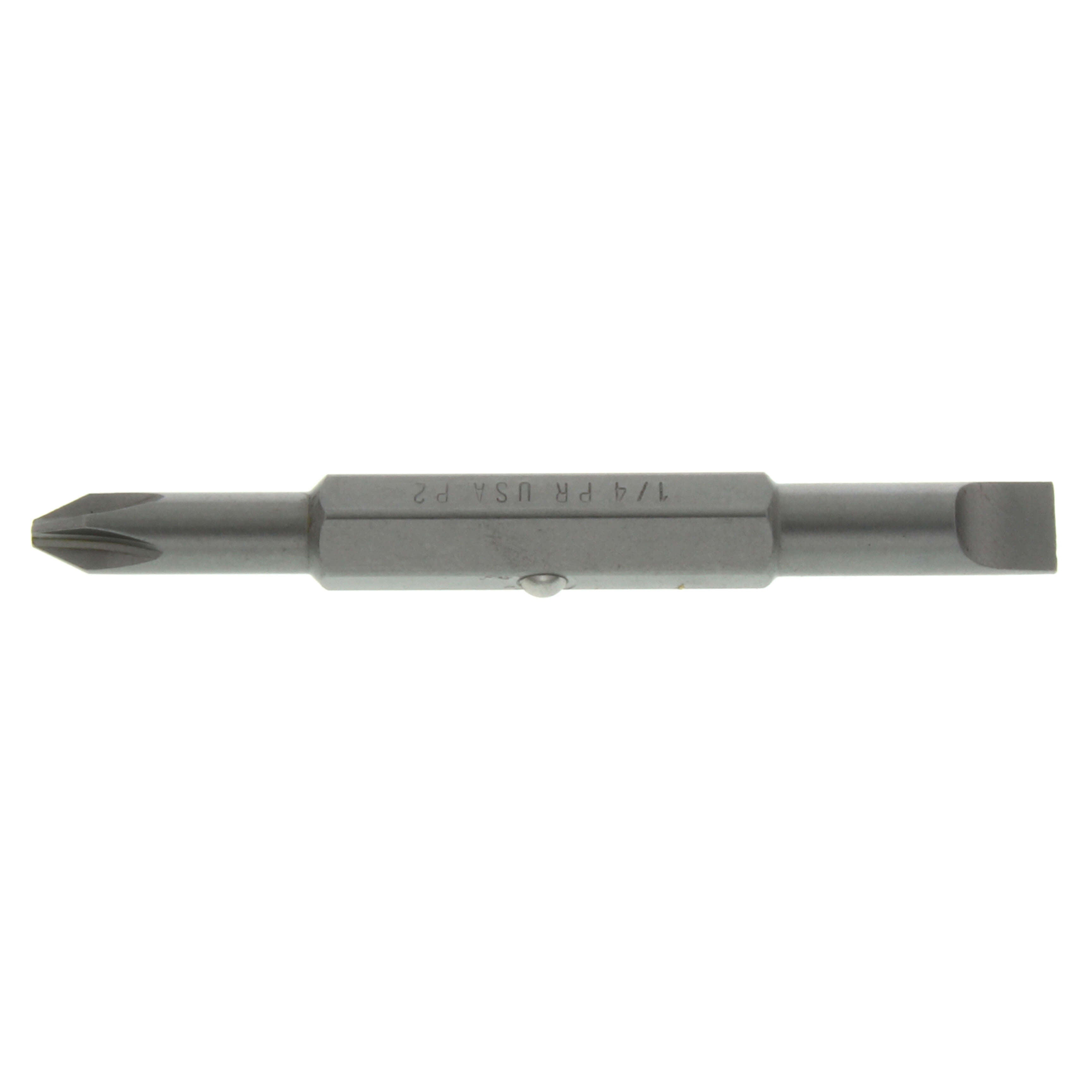 IDEAL Ideal 35-911 Replacement Bit, 1/4 IN, #2 Tip, Slotted, Phillips Tip, For Both Ratch-A-Nut And Twist-A-Nut