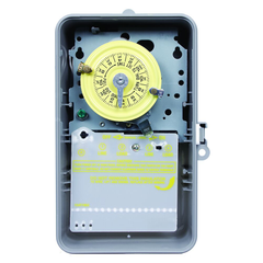 INTERMATIC Intermatic T104P NEMA 3R Plastic Case 208 to 277 VAC 60 Hz 40 Amp DPST Electromechanical Time Switch