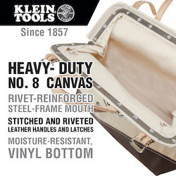 KLEIN TOOLS Klein 5102-12 Canvas Tool Bag, 12-Inch