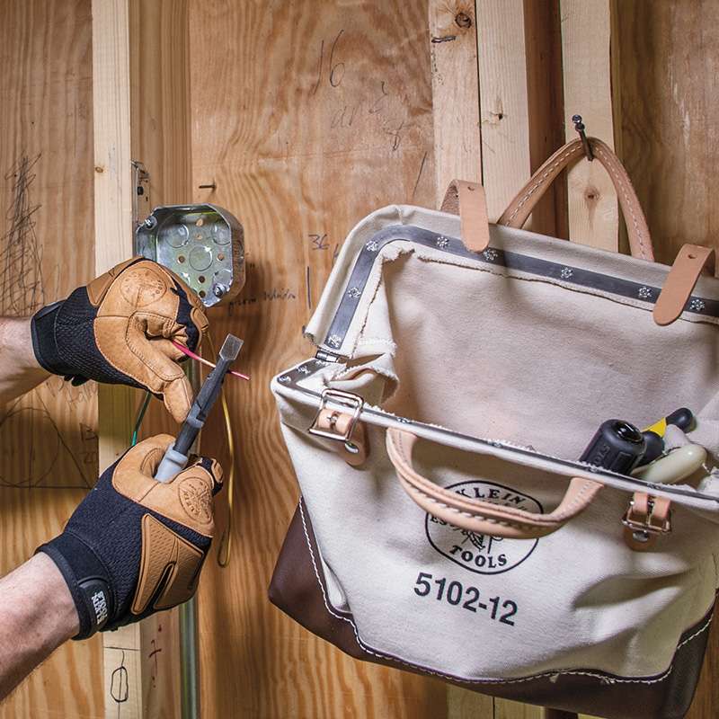 KLEIN TOOLS Klein 5102-12 Canvas Tool Bag, 12-Inch