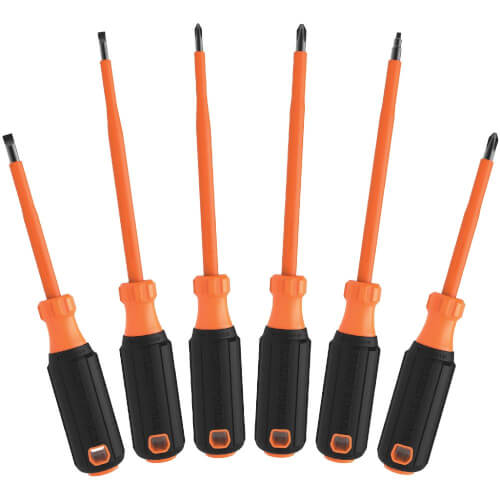 KLEIN TOOLS Klein Tools 85076INS Screwdriver Set 1000V Insulated 6-Piece