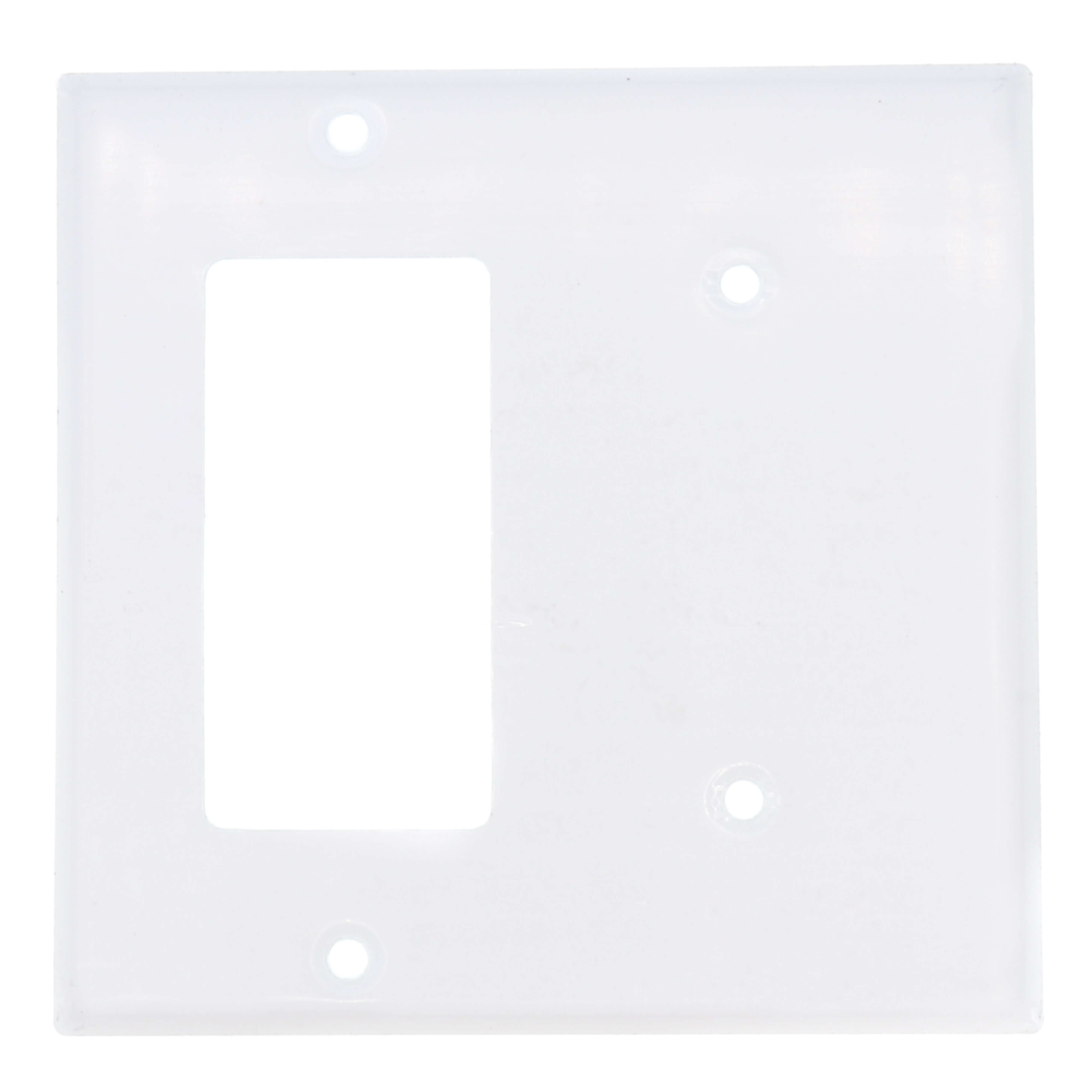 LEVITON Leviton P1426-W White Wallplate 2Gang Blank/Decora Strap Mount