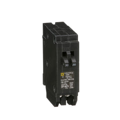 SCHNEIDER ELECTRIC Square D HOMT3020 1-Pole 30/20 Amp 120/240 Volt Plug-On Thermal Magnetic Miniature Circuit Breaker