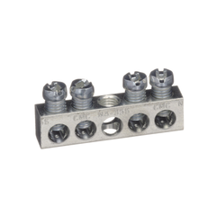 SCHNEIDER ELECTRIC Square D PK4GTA 1.63 Inch 14 to 4/14 to 12 AWG Copper/Aluminum 4-Terminal Load Center Ground Bar Kit