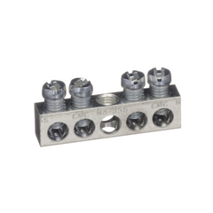 SCHNEIDER ELECTRIC Square D PK4GTA 1.63 Inch 14 to 4/14 to 12 AWG Copper/Aluminum 4-Terminal Load Center Ground Bar Kit