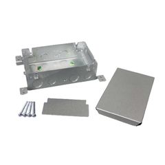 LEGRAND Wiremold 880M2 1/2 x 3/4 80 In? 2-Gang Shallow Stamped Steel Floor Box