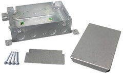 LEGRAND Wiremold 880M2 1/2 x 3/4 80 In? 2-Gang Shallow Stamped Steel Floor Box