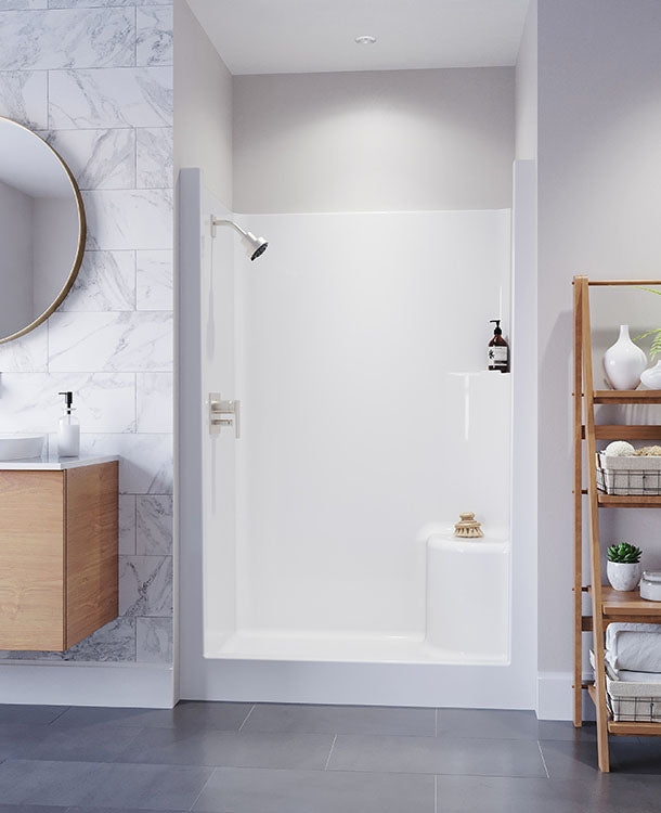 AQUATIC Aquatic 1483OS-LH-WHITE Shower Module (48 inches x 33-1/2 inches x 72 inches)