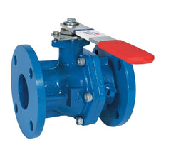 AMERICAN VALVE American Valve 37004 3700 Series 4 in. Cast Iron Full Port Flanged 125# Ball Valve