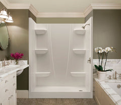 Aquatic 6030CS-LH-A-WH 60 x 31-1/4 x 77-3/8 White Composite Shower Module