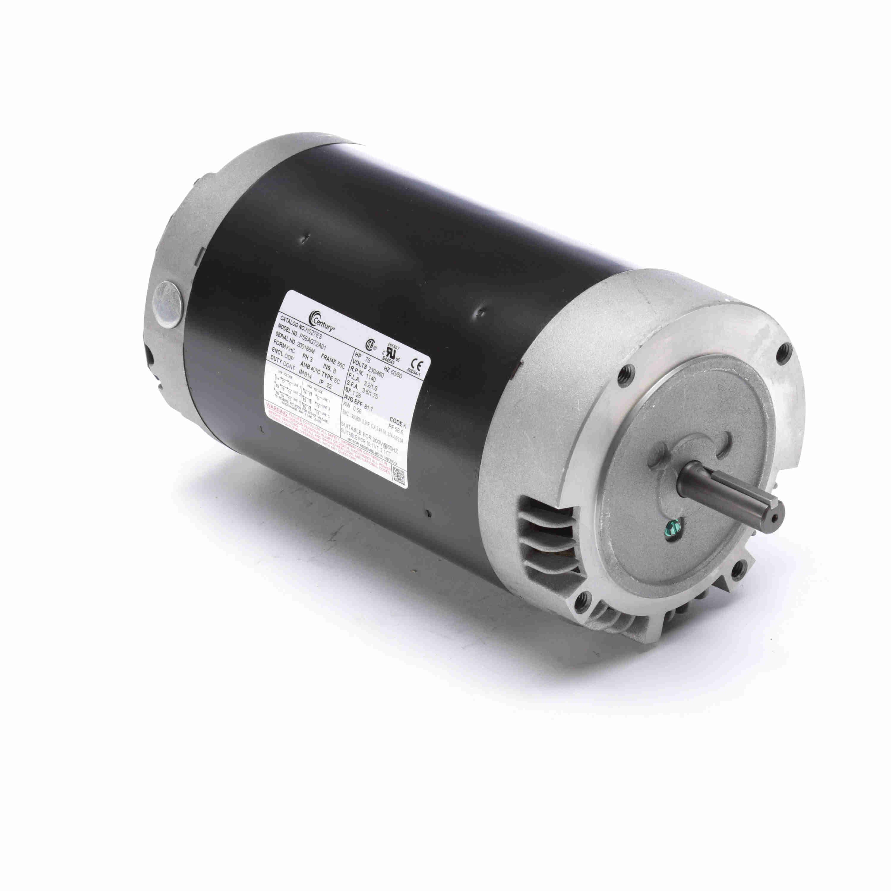 CENTURY MOTORS UH027ES GENERAL PURPOSE MOTORS