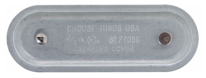 EATON Crouse-Hinds 170SG Snaptight Conduit Blank Cover 1/2