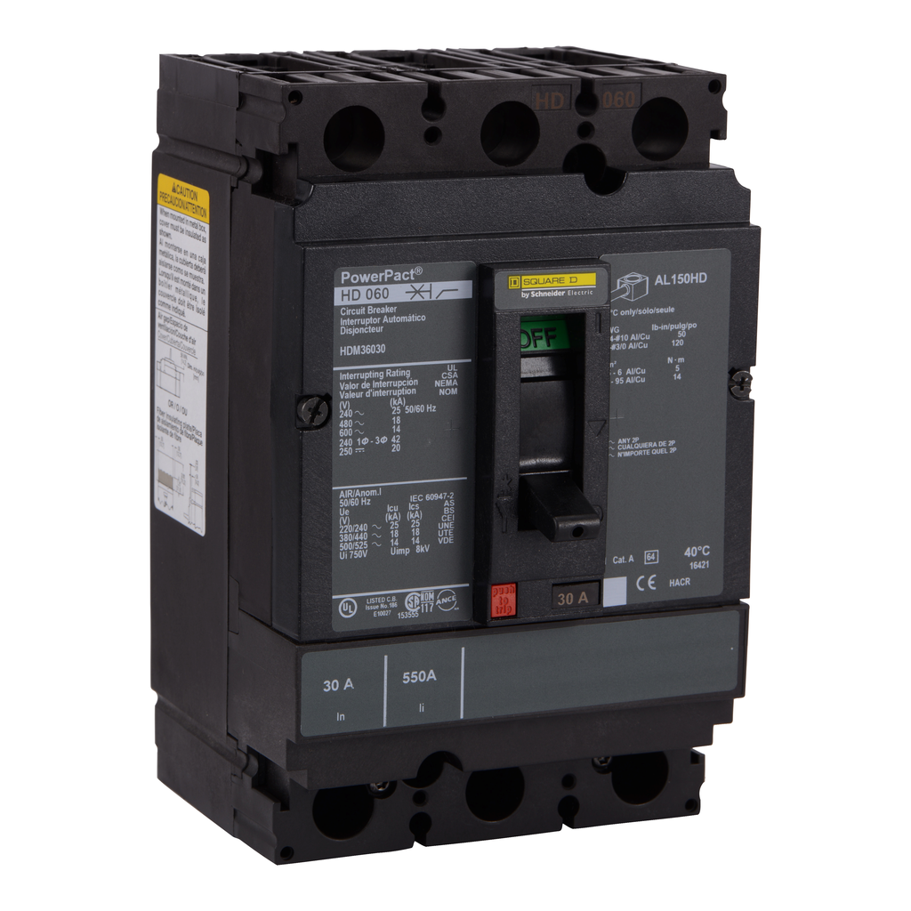 SCHNEIDER ELECTRIC HDM36150 CIRCUIT BREAKERS