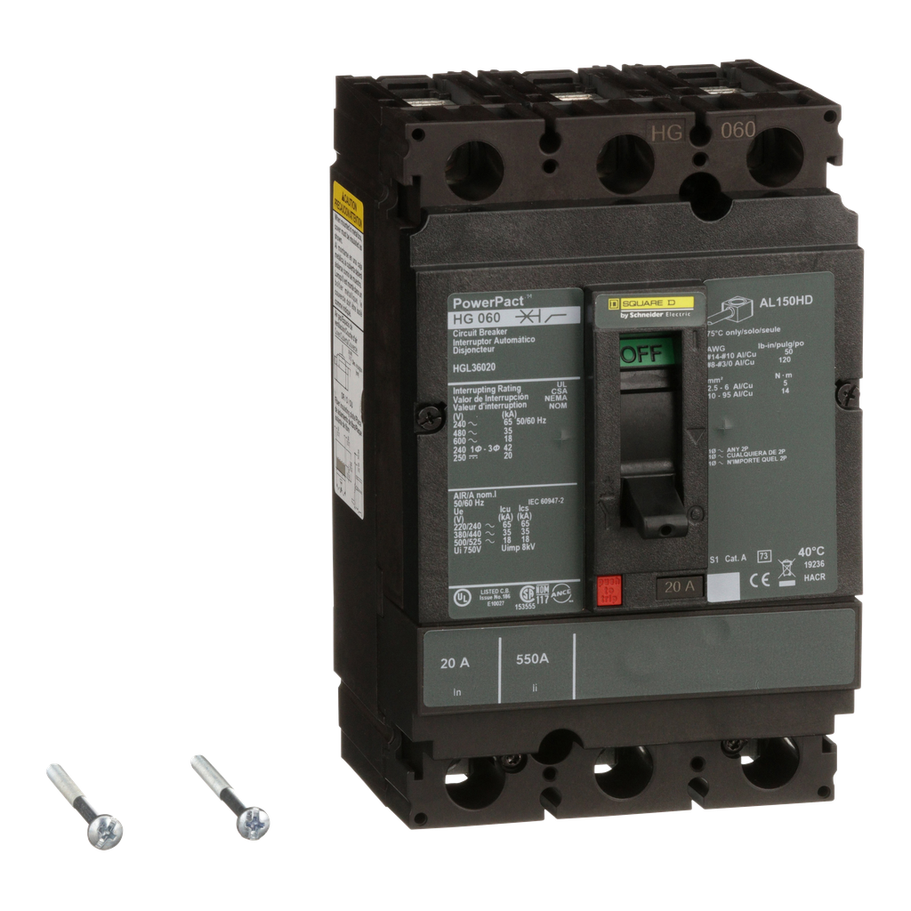SCHNEIDER ELECTRIC HGL36020 CIRCUIT BREAKERS