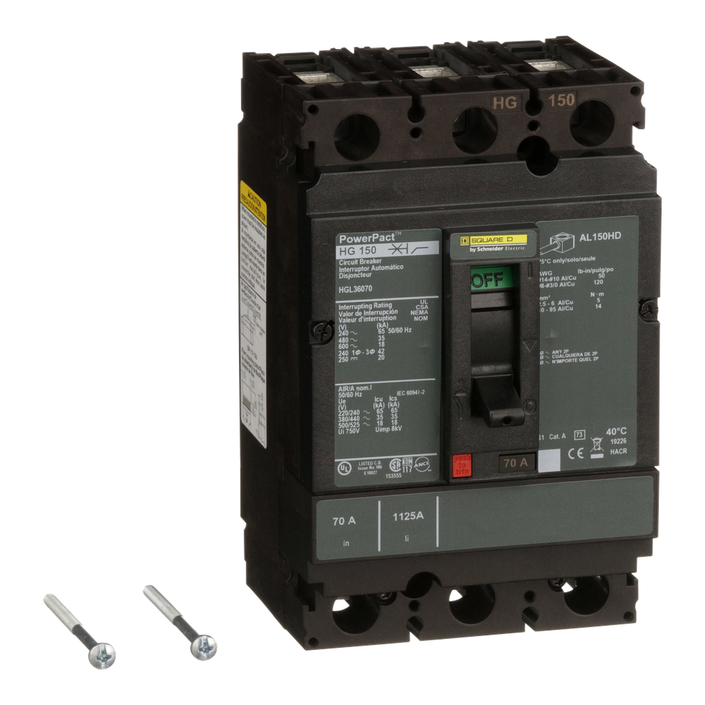 SCHNEIDER ELECTRIC HGL36070 CIRCUIT BREAKERS