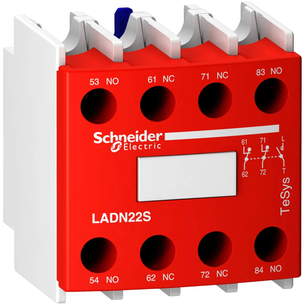 SCHNEIDER ELECTRIC Schneider Electric LADN22S Auxiliary Contact Block 2NO 2NC Front Mounting