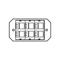 LEGRAND Legrand 8ACT6A Wiremold 1-Gang Poke-Through Device Plate