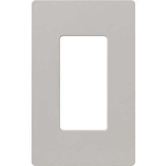LUTRON Lutron SC-1-TP Claro Satin Screwless Wall Plate 1-Gang Taupe