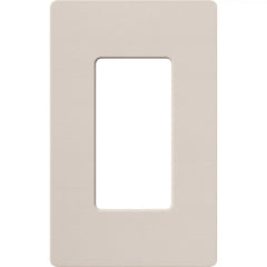 LUTRON Lutron SC-1-TP Claro Satin Screwless Wall Plate 1-Gang Taupe