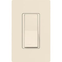 LUTRON Lutron CA-3PS-LA Claro 15 Amp, 3-Way On/Off Rocker Switch, Light Almond