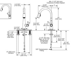 DELTA FAUCET Delta Faucet 9113T-AR-DST Essa Single Handle Pull-Down Kitchen Faucet