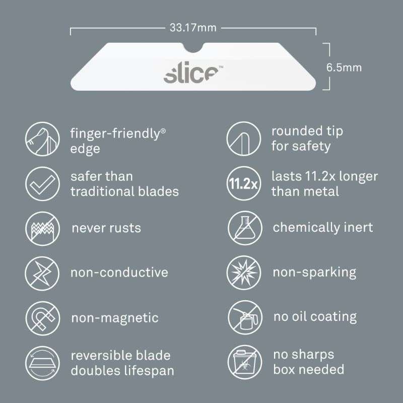 SLICE Slice 10404 Box Cutter Blades (Rounded Tip)
