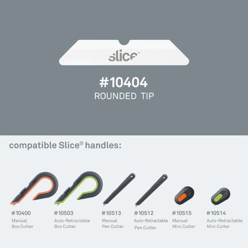 SLICE Slice 10404 Box Cutter Blades (Rounded Tip)