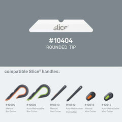 Slice 10404 Box Cutter Blades (Rounded Tip)