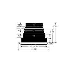 Airtec 81916 Ceiling Diffuser w/ Exhaust Grille 8 in