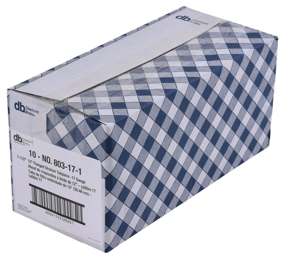 DEARBORN Dearborn 803-17-1 Tailpiece Flanged 1-1/2 Inch 12 Inch 17 Gauge