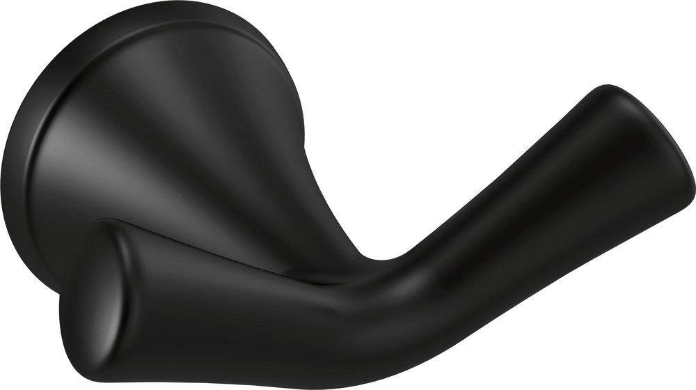 DELTA FAUCET Delta Faucet 73335-BL Kayra Double Robe Hook in Matte Black
