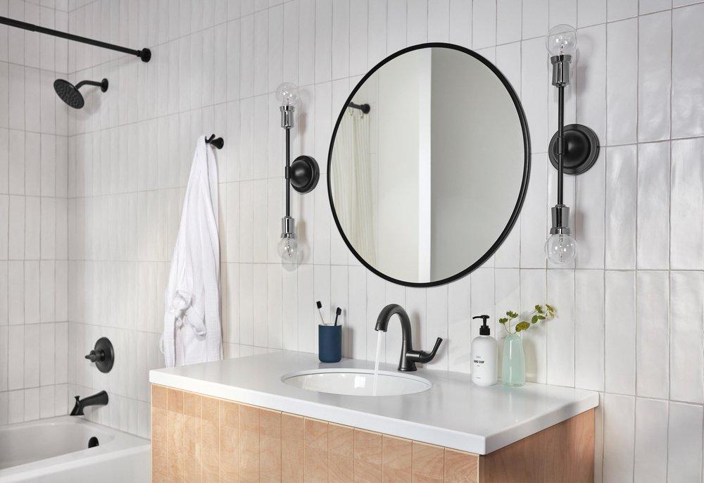 DELTA FAUCET Delta Faucet 73335-BL Kayra Double Robe Hook in Matte Black