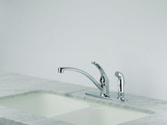 DELTA FAUCET Delta Faucet B3310LF Foundations Single Handle Kitchen Faucet with Side Spray