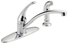 DELTA FAUCET Delta Faucet B4410LF Foundations Single Handle Kitchen Faucet with Spray