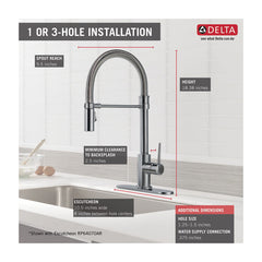 DELTA FAUCET Delta Faucet 9659-AR-DST Trinsic Single-Handle Pull-Down Kitchen Faucet