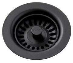 ELKAY Elkay LKQS35BK Polymer Drain Fitting with Removable Basket Strainer and Stopper Black