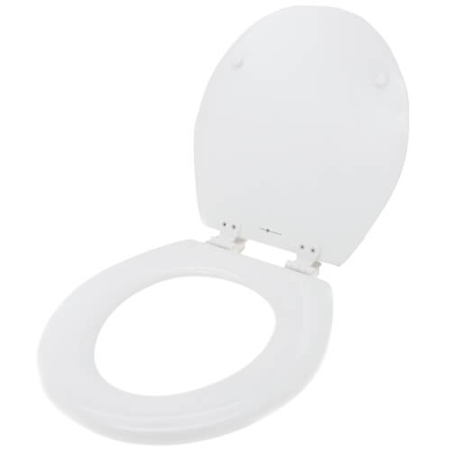 JONES STEPHENS Jones Stephens C013WD00 Comfort Round Closed Front Toilet Seat with Cover in White