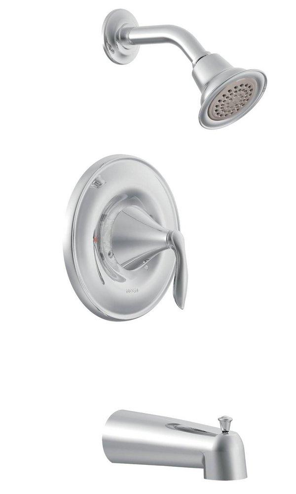 MOEN Moen T62133 Eva One Handle Single Function Bathtub & Shower Faucet in Chrome (Trim Only)