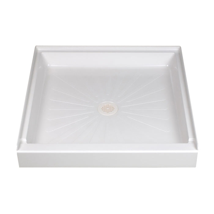 MUSTEE Mustee 3636M DURABASE Shower Base White (36 inches x 36 inches x 5-1/2 inches)