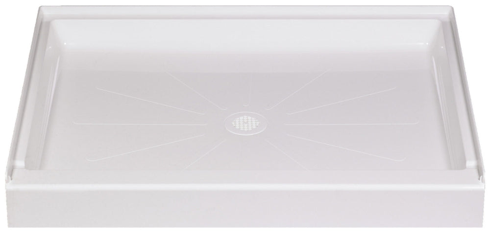 MUSTEE Mustee 3648M DURABASE Fiberglass 1-Piece Shower Base 48 in L 36 in W