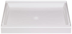 MUSTEE Mustee 3648M DURABASE Fiberglass 1-Piece Shower Base 48 in L 36 in W
