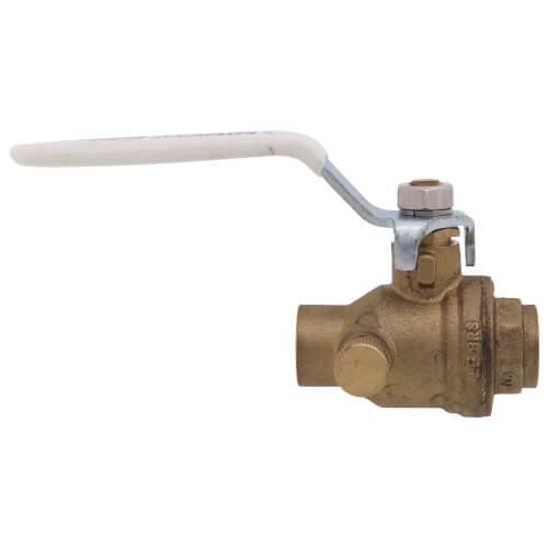 NIBCO Nibco NJ999X6 S-FP-600-AD-LF 1/2 in. DZR Copper Alloy Full Port Solder 600# Ball Valve
