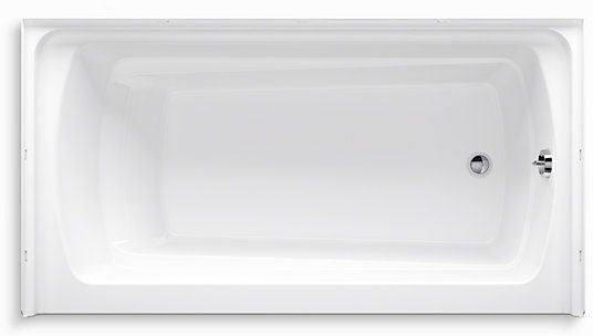 STERLING HVAC Sterling 71121120-0 Ensemble 60 In. X 32 In. Soaker Alcove Bathtub With Right Drain In White