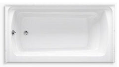 Sterling 71121110-0 Ensemble 60 in x 32 in Soaker Alcove Bathtub with Left Drain in White
