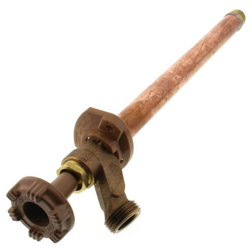 WOODFORD Woodford 14CP-10-MH Model 14 10 1/2 MPT x Sweat Inlet Wall Faucet with Metal Handle