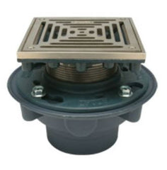 ZURN Zurn ZN400-5S 5 in. Square Station Strainer in Bronze/Nickel Bronze