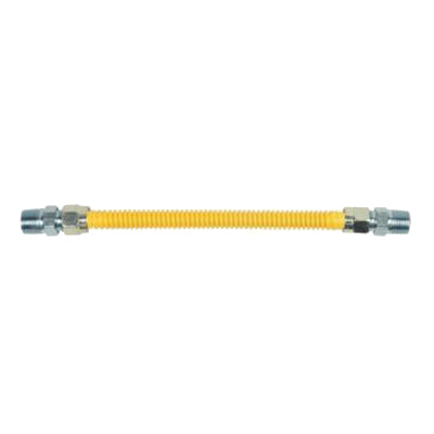 BRASSCRAFT BrassCraft CSSD44-48 ProCoat 1/2 in. MIP x 1/2 in. MIP x 48 in. Gas Appliance Connector