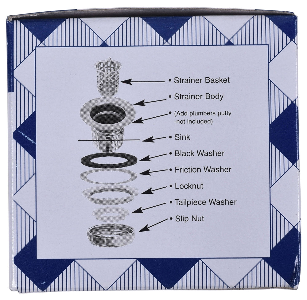 DEARBORN Dearborn 3785A 2-1/8 Bar Sink Basket Strainer