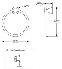 DELTA FAUCET Delta Faucet 73846-SS Lahara Towel Ring Stainless