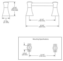 DELTA FAUCET Delta Faucet 73850-SS Lahara Tissue Holder Stainless Steel